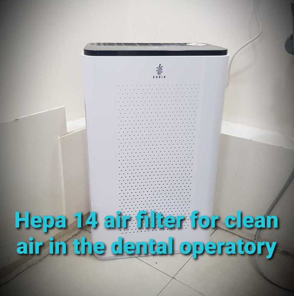 Hepa 14 air purifier at Smilekraft Dentistry